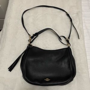 Coach Leather Crossbody Leather Black Handbag